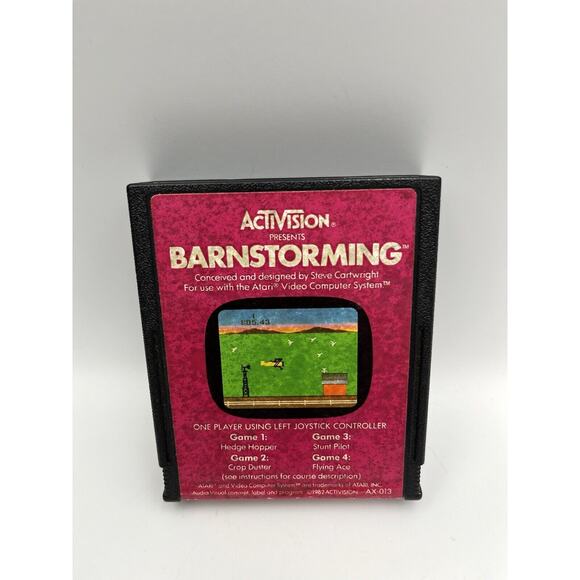 Atari 2600 Barnstorming Tested Rare Combined Ship - Picture 1 of 4